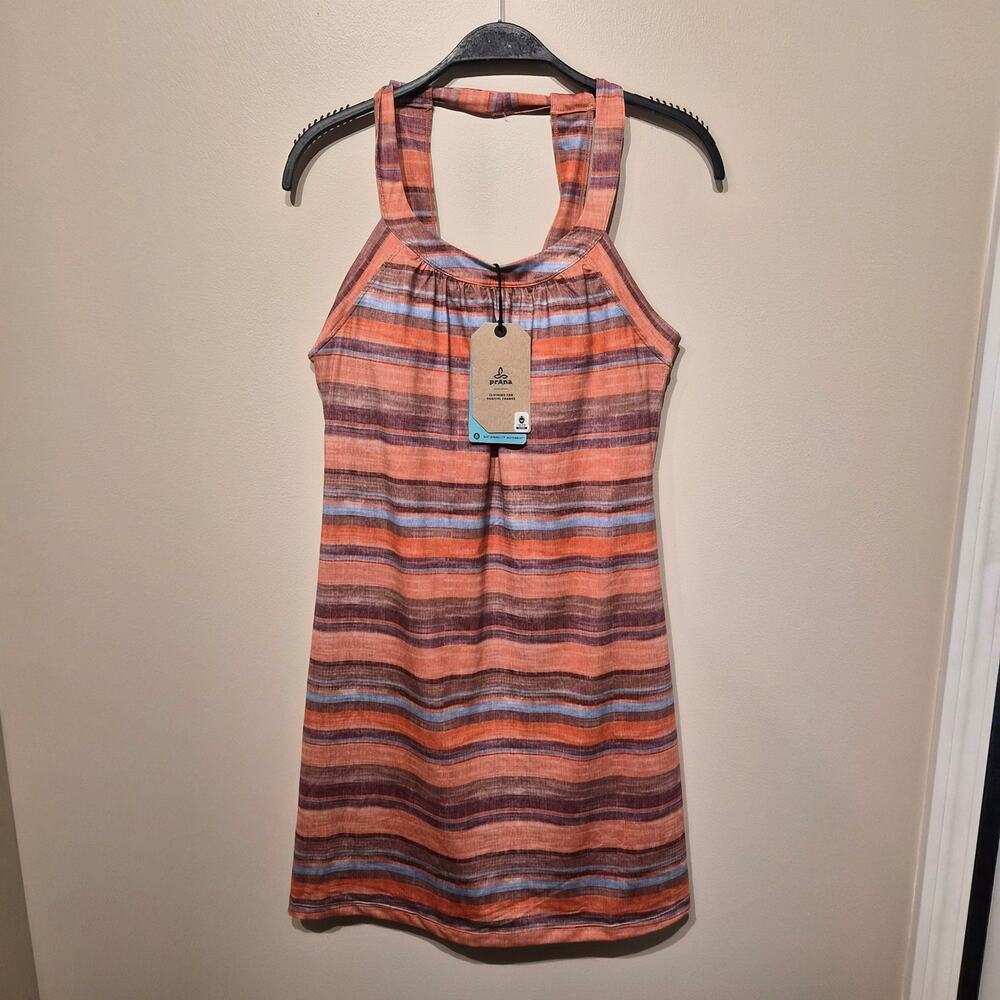PrAna NWT Women's Cantine Dress Terra Soleil Stripe Sleeveless Tank